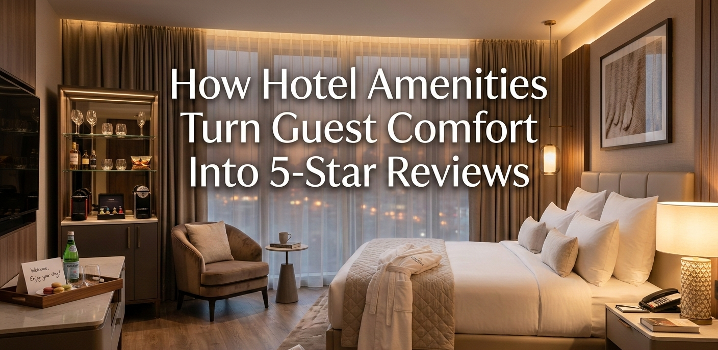 How Hotel Amenities Turn Guest Comfort Into 5-Star Reviews